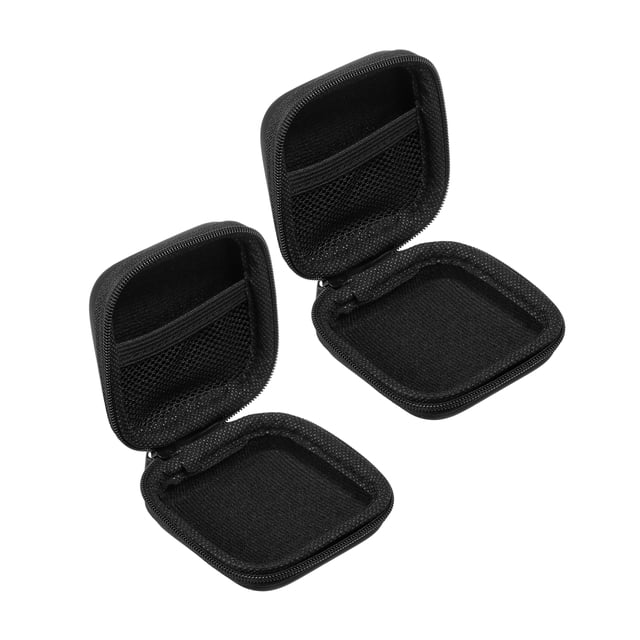 Uxcell 2.95x2.95" Funda Organizadora Electrónica, 2Pcs Funda Dura Impermeable de EVA