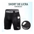 thumbnail image 3 of Short Licra Deportiva Correr Con 2 Bolsas Vanquish V Q Bk, 3 of 8