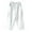 White, variant on Fashion Womens Casual Solid Color Split Joint Elastic Loose Pants Straight Wide Leg Trousers With Pocket