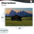 thumbnail image 4 of Stupell Industries Farmhouse Solitary Cabin with Looming Cliffs Canvas Art, 36 x 24, by Renel Peters, 4 of 8
