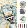 thumbnail image 5 of Hallway Runner Rug 2'x6', Spring Meadow Blooms Kitchen Runner Rugs Non-Slip Carpet Mats, Teal Yellow Botanical Bedside Rugs Runners Washable Floor Carpet for Bathroom Laundry Room, 5 of 8