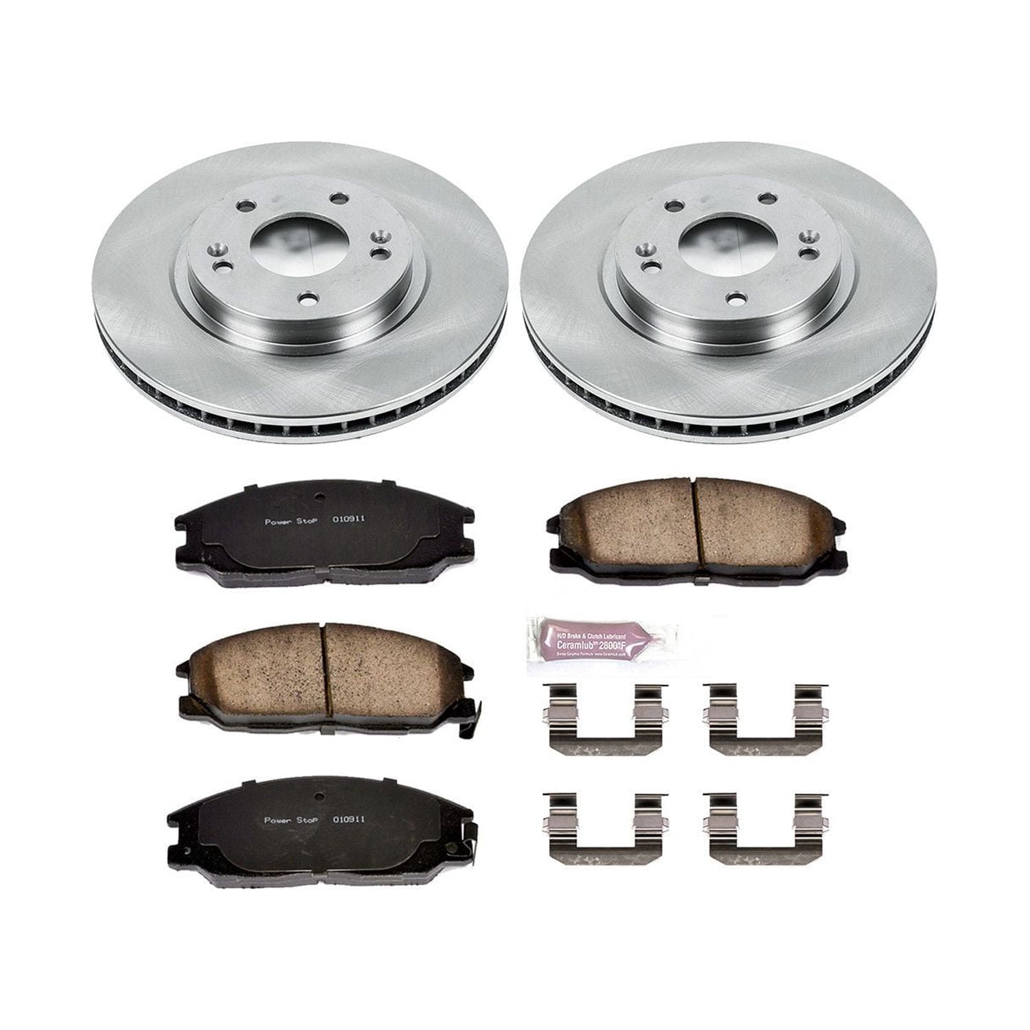 Power Stop Front Stock Replacement Brake Pad and Rotor Kit KOE5250