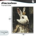 thumbnail image 4 of Stupell Industries Traditional Regal Hare Portrait White Framed Giclee Art, 16 x 20, by Svetlana Aleynikova, 4 of 8