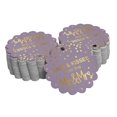 thumbnail image 1 of Inkdotpot Pack Of 50 Hugs & Kisses From The Wedding Favor Paper Tags Craft Real Gold Foil Hang Tags, 1 of 6