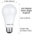 thumbnail image 4 of 3-Way LED A19 Light Bulb 50-75-100W Equivalent 5000K Daylight (4 Pack), 4 of 6