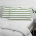 thumbnail image 4 of Sage Green Striped Small Pillow Covers, Farmhouse Sage Green Stripes Soft Breathable Throw Pillow Cases with Invisible Zipper, Decorative Pillowcase Pillows Protectors for Sofa Bed Chair 12"x20", 4 of 9