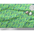 thumbnail image 3 of Soimoi Tissu en Velours Feuilles & Art Floral Imprimé par Yard 58 Pouces de Large, 3 of 3