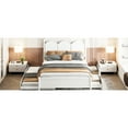 thumbnail image 5 of Queen Size Platform Bed In White With Twin Xl Trundle And 2 Spacious Storage Drawers - Maximize Bedroom Space Generous Underwear Enhance Your Lingerie, 5 of 7