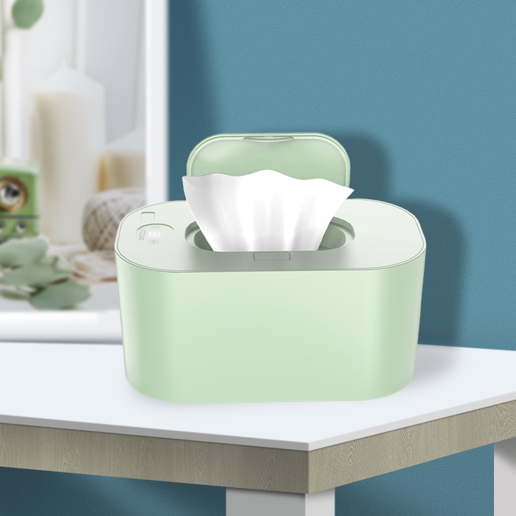 Large Capacity Diaper Wipe Warmer Silent Wipe Holder for Use green