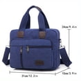 thumbnail image 1 of EIMELI Men‘s Handbag Canvas  Briefcase  Classic Messenger Bag  Multiple Pockets, 1 of 7