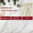 thumbnail image 7 of Winter Snowflake Valances for Windows, 54 x 18in, Christmas White Background Modern Rod Pocket Kitchen Valance Curtain Light Filtering Window Treatments for Living Room Bedroom, 1 Panel, 7 of 7