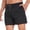 Black, variant on Fnooota Mens Board Shorts, Quick-drying Summer Elastic Waist Casual Beach Shorts with Drawstring Army Green Size S-2XL