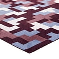 thumbnail image 3 of Modway Andela Interlocking Block Mosaic 8x10 Area Rug in Multicolored Red and Light Blue, 3 of 7