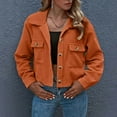 thumbnail image 2 of Women Autumn And Winter Fashion Cropped Jackets Button Cropped Jacket Tops Long Sleeve Shirts, 2 of 7