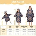thumbnail image 3 of BZSMCE Wearable Blanket Hoodie Fashion Vintage Floral Elegance Tapestry Home Wear, 3 of 7