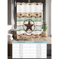 thumbnail image 6 of No Hook Cloth Fabric Shower Curtain with Snap in Liner, Western Texas Star Green Waterproof Shower Curtains Set with See Through Top Window, Farmhouse Brown Country Vintage Bath Curtains 54"x78", 6 of 6