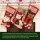 thumbnail image 5 of Kearding Lindo calcetín de Navidad pelusas portátil colgante Navidad reemplazo decorativo lavable elegante niños regalo bolsa de almacenamiento Kits de decoración para fiestas Animal Kearding HA069129-03, 5 of 6
