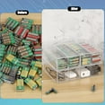 thumbnail image 5 of 1 Pack Clear Acrylic Battery Storage Organizer for AA, AAA, 9V, C Batteries, 4-Drawer Storage Box Battery Holder Organizer for Common Types Batteries, Household Container(Batteries Not Included), 5 of 10
