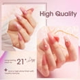 thumbnail image 3 of Gellen Jelly Gel Nail Polish Kit, 6 Transparent Nude Pink Colors Gel Polish Set, Soak Off UV Lamp Cure Nail Polish Kit, Nail Art DIY Manicure Gift for Women, 3 of 9
