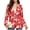 Candy Cane Snowflake Pattern, variant on Jiueut Womens Casual Blazer Suit Jacket Poinsettia & Snowflake Pattern Dressy Blazer with Pockets Office Blazer for Work with Suit Cloth Single Button Closure 3/4 Sleeve Work Blazer, Size X-Large
