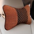 thumbnail image 4 of Almohada para el cuello y el reposacabezas de seda helada para el coche, par de almohadas para el asiento del coche, almohada de hueso transpirable de verano, suministros para el interior del coche, 4 of 4