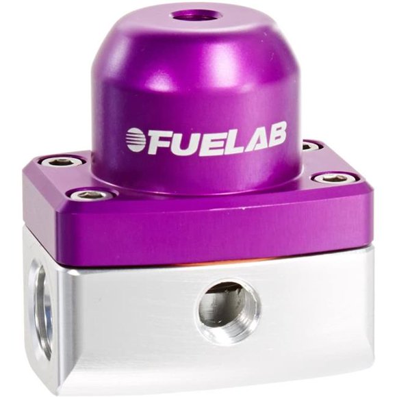 Fuelab 53501-4 25-90 PSI -6AN In & -6AN Return 535 EFI Adjustable Mini FPR, Purple