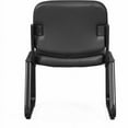 thumbnail image 4 of Lorell LLR84597 Deluxe Leather Armless Guest Chair with Plywood & Leather Seat, 4 of 7