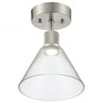 thumbnail image 5 of Access Lighting Martini LED Semi-Flush in Brushed Steel Color, 5 of 5
