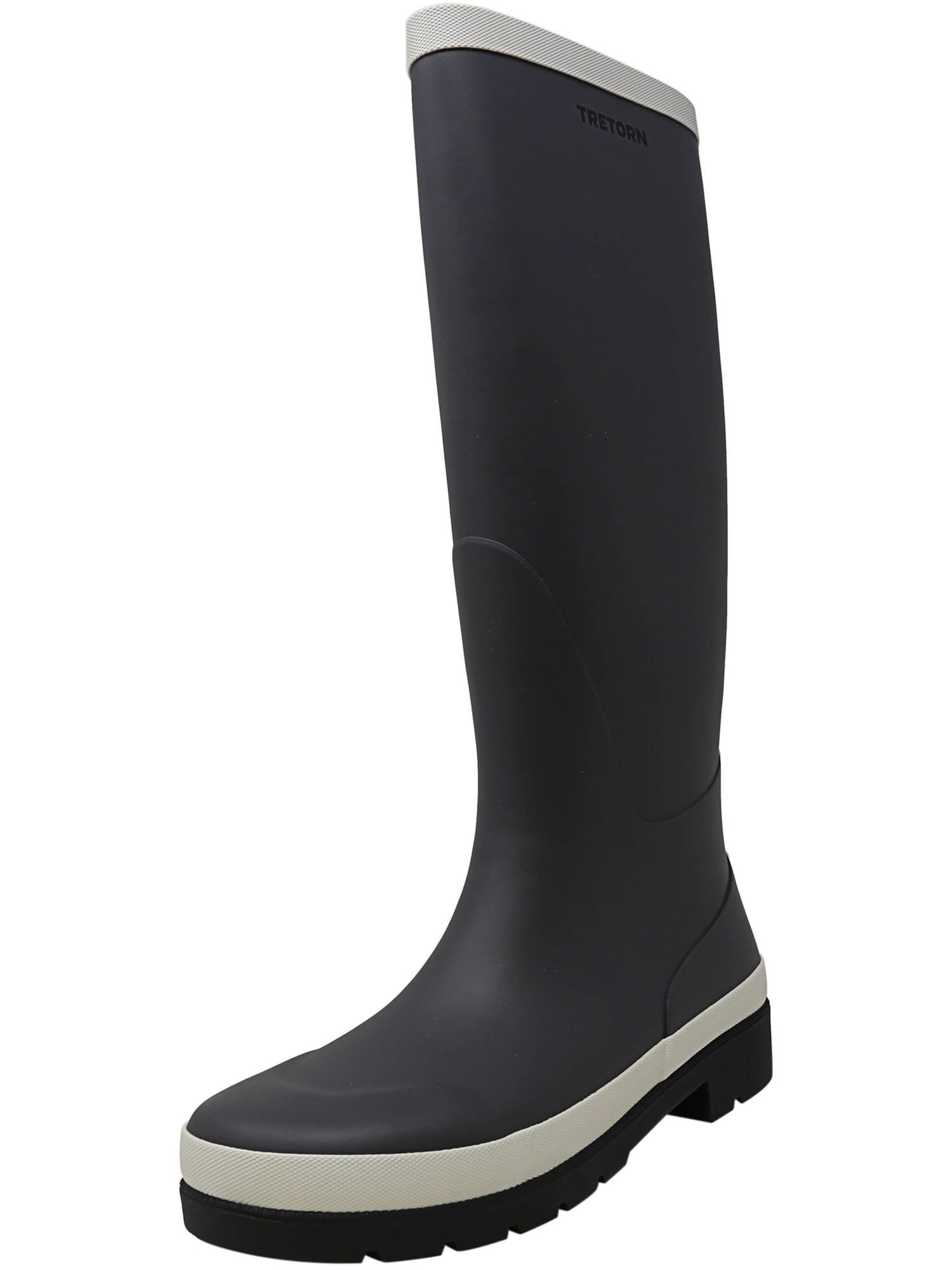 dark gray rain boots