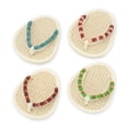 thumbnail image 1 of Drinkwear 4-Piece Naturals Flip Flop Coasters for Wine, Beer and Cocktail, Ideal for Wine Lover, Bar, Holiday, Housewarming, Party, Wedding and Birthday, 1 of 3