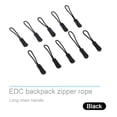 thumbnail image 1 of Ymiko 10x Zipper Pulls Ropes Pullers Broken Zip Cord End Lock Clip Buckle For Bag EDC, 1 of 5