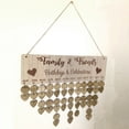 thumbnail image 3 of Matsuzay Calendario de cumpleaños para colgar en la pared, tablero de cumpleaños Natural, manualidades decorativas, placa para el hogar, decoraciones, Decoración del hogar JM01061 Matsuzay HA011576-01, 3 of 6