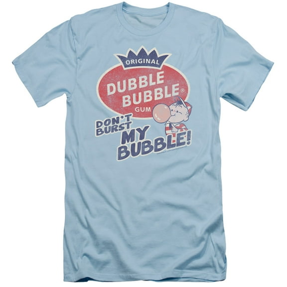 Dubble Bubble Burst Bubble S/S Adult 30/1 T-Shirt Light Blue