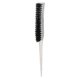 thumbnail image 1 of Rat Tail Teasing Brush Glitter Handle Soft Nylon Back Combing Teasing Hair Brush for Back Combing Silver, 1 of 5