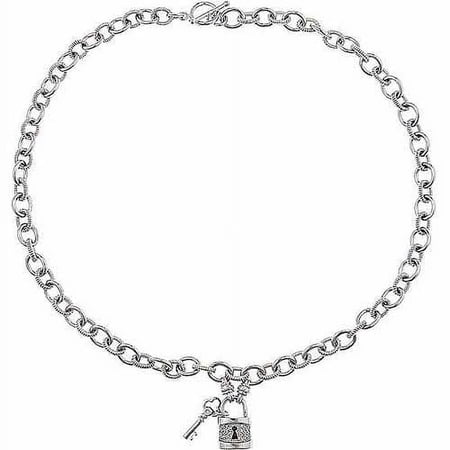Arista 1/6 ct Round White Diamond Necklace in Sterling Silver (I-J, I2-I3)