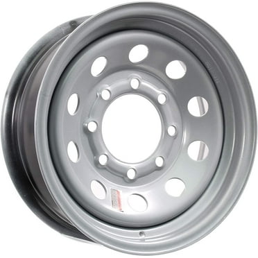 16" Silver Mod Trailer Wheel 8 Lug (8x6.5) Bolt Circle
