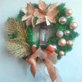 thumbnail image 1 of Corona de ratán de Navidad La Vida Bella ramas naturales de pino bayas y conos de pino decoración de Puerta del hogar para Año Nuevo, 1 of 4