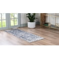 thumbnail image 3 of Rugs.com Oregon Collection Rug – 8 Ft Runner Blue Low-Pile Rug Perfect For Hallways, Entryways, 3 of 9