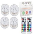 thumbnail image 4 of AMERTEER Submersible LED Lights with Remote RF Full Waterproof Pool Lights for Inground Pool  Color Changing Underwater Lights for Ponds Battery Operated (4 Packs), 4 of 9
