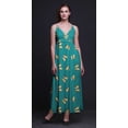 thumbnail image 5 of Bimba Butterfly Printed Adjustable Spaghetti Strap Long Maxi Dress Summer Beachwear-Large, 5 of 5