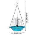 thumbnail image 6 of RICHMJ Solar-Powered Bird Bath – Outdoor Garden Fountain with Floating & Hanging Design, With 1 set of Hooked Chains 4 Color Options, Attracts Hummingbirds & Wild Birds (B), 6 of 6