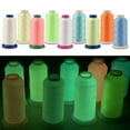 thumbnail image 2 of FRCOLOR Luminous Sewing Thread 3000 Yards Spool Luminous Glow In The Dark Machine Embroidery Sewing Thread (Light Yellow),5.12"X2.36"X2.36", 2 of 4