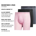 thumbnail image 2 of Calzoncillos tipo bóxer adidas de microfibra para hombre, paquete de 3, talla M, 2 of 5