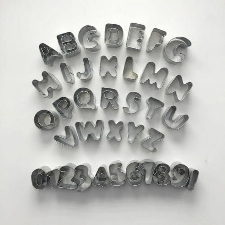 Bubble Letters Fondant Cookie Cutters 1.5 inches - Annettes Cake Supplies