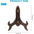 thumbnail image 2 of PATIKIL 5 Inch Picture Frame Stand, 5 Pack Resin Easel Plate Holders Imitation Wood Folding Decorative Plate Stand for Display Photo Frame Certificates Book, Wood Pattern, 2 of 6