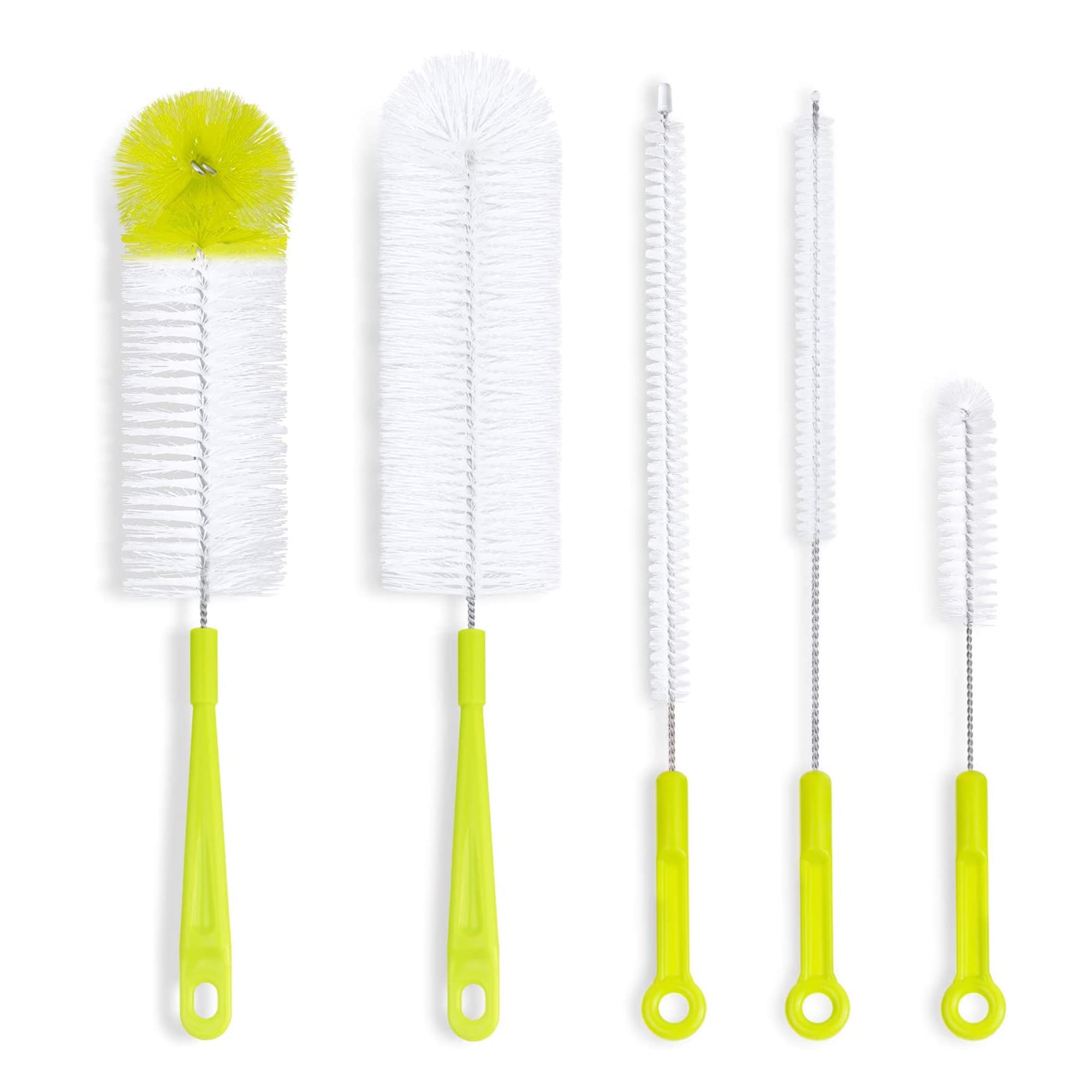 5 Pcs Baby Bottle Brushes Cleaner Set Long Handle MultiFunctional Long