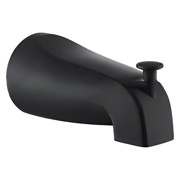 Advancent Grifo liso de la bañera de la corriente del agua de la aleación para la limpieza y la gestión fáciles y la amplia gama Accesorios de baño negro