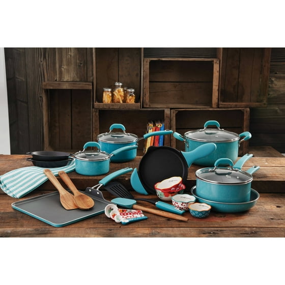 The Pioneer  Woman  Vintage Cookware Combo Set  27 Piece 