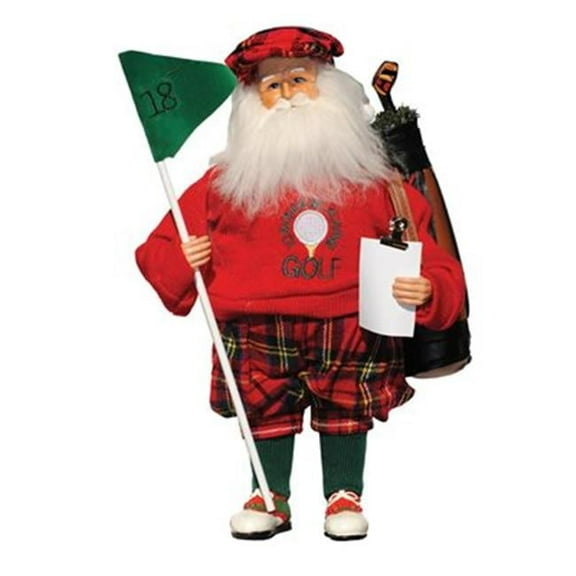 Santas Workshop 6607 15 in. ID Rather Be Playing Golf Santa