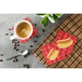 thumbnail image 3 of Hot Dog Plaid Foam Coaster Set of 4, 3 of 3
